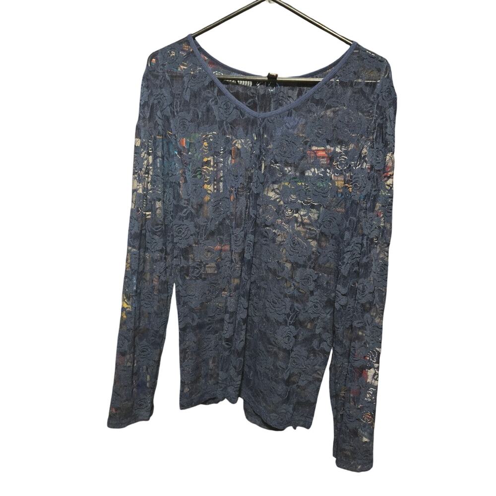 Feathers 3x sheer top